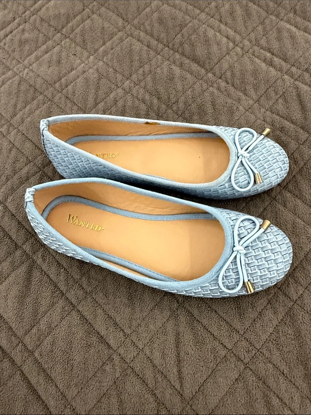 Wanted Belissa NWOT Woven Ballet Flats with Bow size 6
